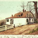 1905 postcard of Building e along Mulberry Row at Monticello.