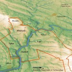 Map of Thomas Jefferson's land holdings in Albemarle County, Virginia.