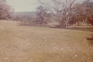 View of the New Montpelier Village looking over the "hilltop" area from the north. Photograph taken January 1976.