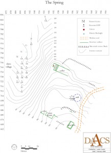 Map of The Spring digitized by Leslie Cooper from base maps created by Robert Philpot and Derek Wheeler.