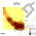 Early Refined Ceramic Distribution across the Mona Village.