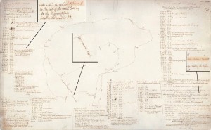 Survey of Monticello Mountain, N215 (Jefferson 1808-1809). Courtesy of the Massachusetts Historical Society.