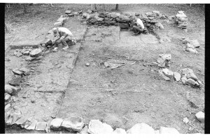 Excavation units within the “Slave Cabin” foundation—Credit Office of Archives and History, North Carolina Department of Cultural Resources