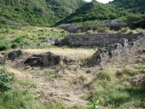 Little Bay Cotton Warehouse during excavations.