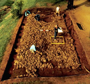 Overview of Building D excavation.