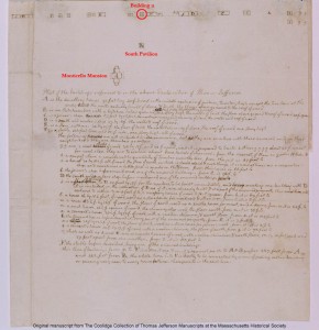 Jefferson's 1796 Mutual Assurance Plat (N133).