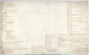 Survey of the Third Roundabout with Structure Identified as “B Hem”, N215 (Jefferson 1808b). Courtesy of the Massachusetts Historical Society. Not to be reproduced without the permission of the Massachusetts Historical Society.