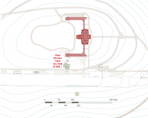 Location of West Kitchen Yard project area.