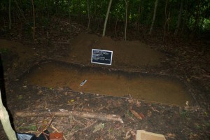 House Area B: Note that the floor of the house area is level after excavating the first two layers.