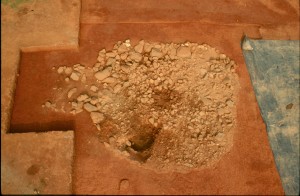 Feature 42 Prior to excavation, facing east.