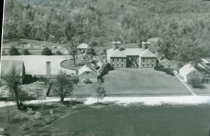 West Garden, Stratford Hall aerial photograph, 1945. Courtesy of the Robert E. Lee Memorial Association.